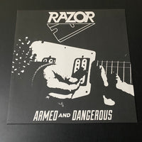 Razor - Armed and Dangerous - VINILO USA white and black galaxy merge