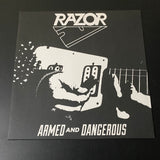 Razor - Armed and Dangerous - VINILO USA white and black galaxy merge