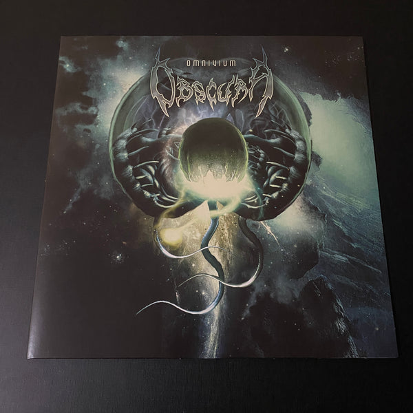 Obscura - Omnivium - DOBLE GATEFOLD USA tri color merge with splatter