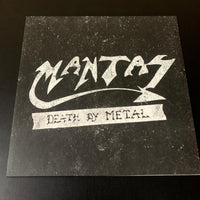 Mantas - Death By Metal - VINILO USA white with black splatter