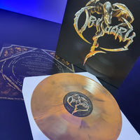 Obituary - Obituary - VINILO USA halloween orange and black galaxy merge